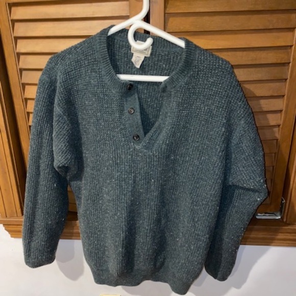 Vintage LL Bean 80% Cotton 20% Wool Sweater - Picture 1 of 9